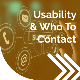 Usability & Who To Contact - Client Zone